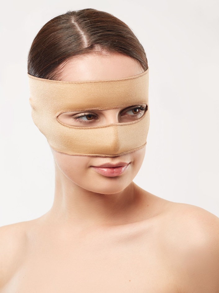 Маски эластичные. Компрессионный бандаж для лица. Повязка на нос. Компрессионная повязка. Компрессионная маска для лица.